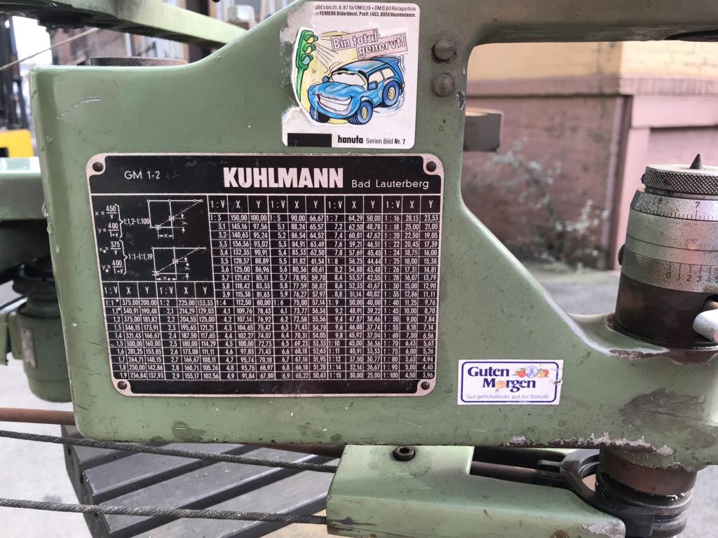 Kuhlmann Pantograph Graviermaschine Model GM 1/1